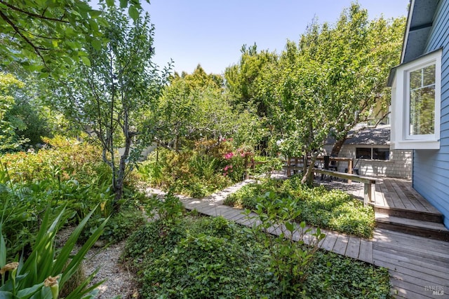 304 Laurel Way, Mill Valley, CA 94941 - view of yard with a wooden deck