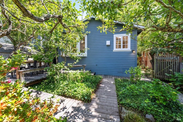 304 Laurel Way, Mill Valley, CA 94941 - view of side of home with a wooden deck
