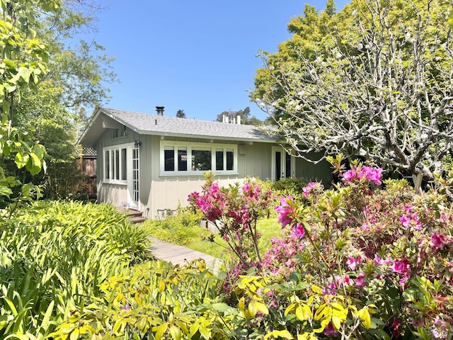 304 Laurel Way, Mill Valley, CA 94941 - view of side of home with board and batten siding and a shingled roof