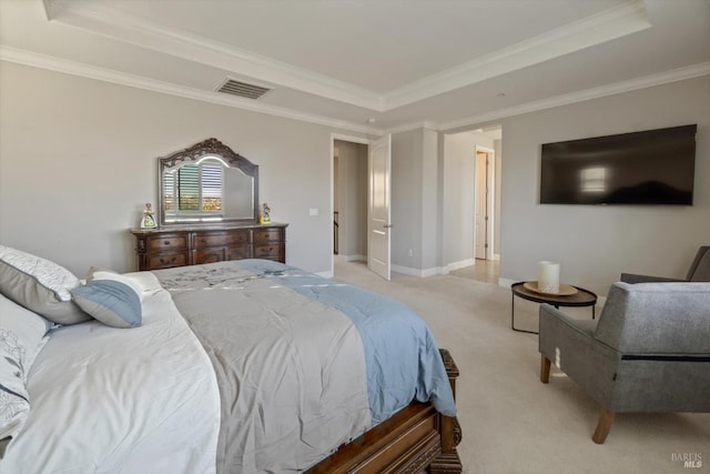 5340 Discovery Way, Fairfield, CA 94533 - bedroom with a tray ceiling, carpet flooring, ornamental molding, and baseboards