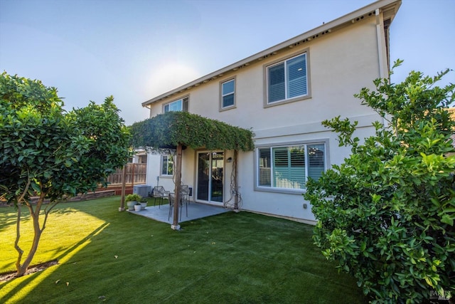 5340 Discovery Way, Fairfield, CA 94533 - back of house featuring stucco siding, a patio area, and central AC