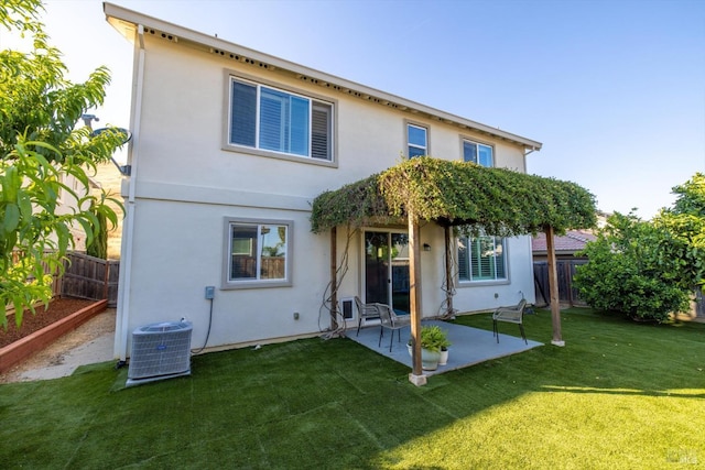 5340 Discovery Way, Fairfield, CA 94533 - rear view of property with cooling unit, stucco siding, and a patio area