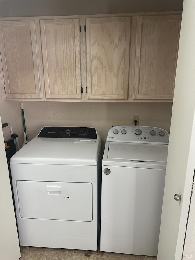 143 Sea Crest Cir, Vallejo, CA 94590 - laundry room featuring washer and dryer and cabinet space