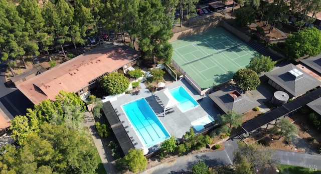 81 Forest Ln, San Rafael, CA 94903 - aerial view of a pool area