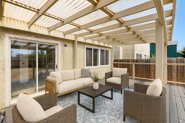 404 Mellowood Ct, Suisun City, CA 94585 - view of patio with an outdoor hangout area and a pergola