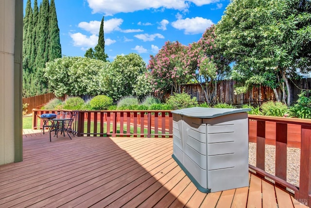 2340 Canton Ct, Fairfield, CA 94534 - wooden deck with a fenced backyard and outdoor dining space