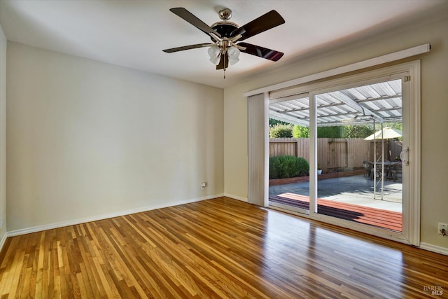 8567 Davona Dr, Dublin, CA 94568 - empty room featuring wood finished floors and a ceiling fan
