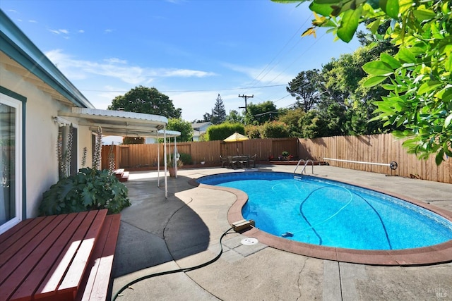 8567 Davona Dr, Dublin, CA 94568 - view of pool with a patio area and a fenced backyard