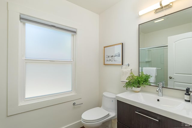 210 San Francisco Blvd, San Anselmo, CA 94960 - bathroom featuring plenty of natural light, vanity, and a shower