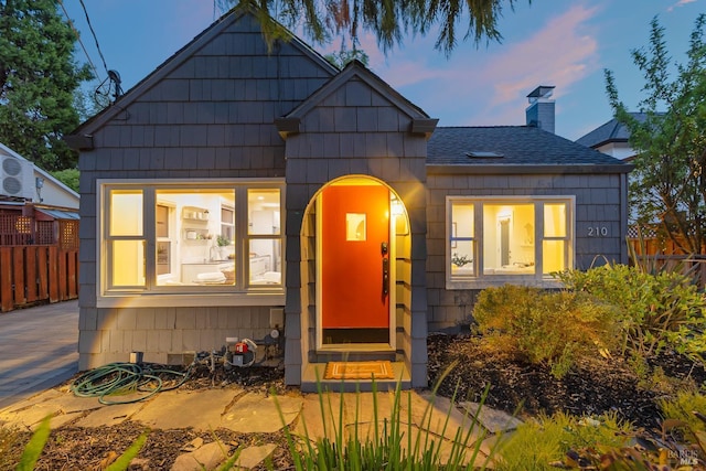 210 San Francisco Blvd, San Anselmo, CA 94960 - view of front of home with roof with shingles and a chimney