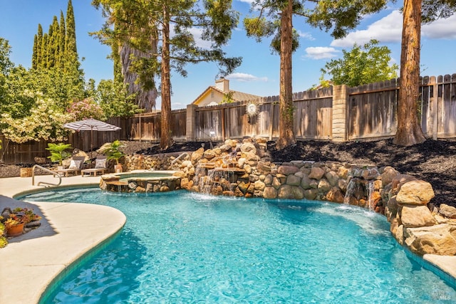 2131 Hailstone Way, Antioch, CA 94509 - view of swimming pool with a fenced backyard and a pool with connected hot tub