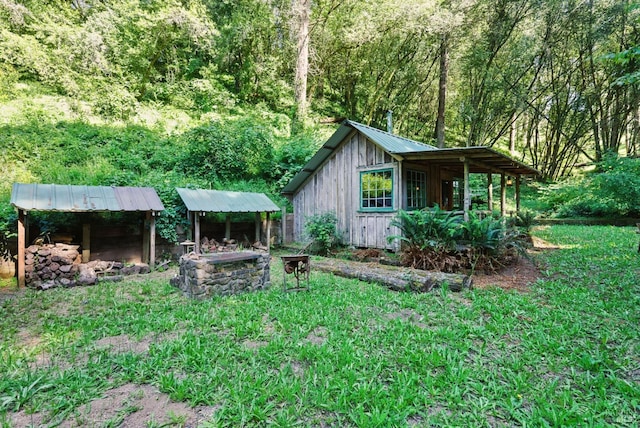11018 Moonshine Rd, Sebastopol, CA 95472 - view of outdoor structure featuring a wooded view