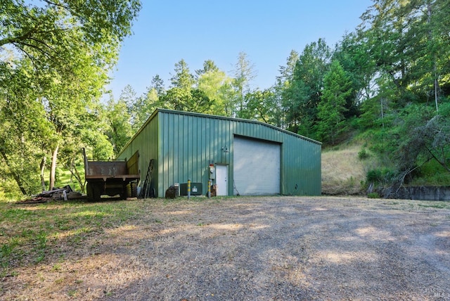11018 Moonshine Rd, Sebastopol, CA 95472 - view of outdoor structure with driveway