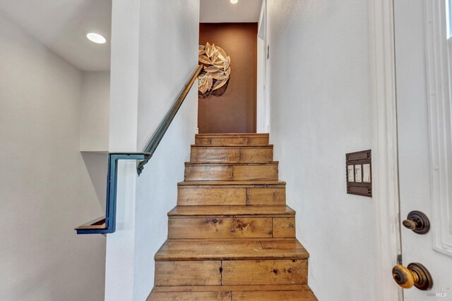 1130 W 9th St, Benicia, CA 94510 - stairway with recessed lighting