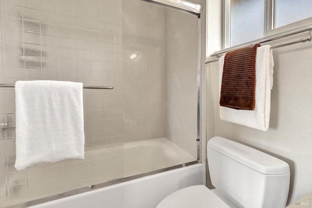 1130 W 9th St, Benicia, CA 94510 - bathroom featuring toilet and combined bath / shower with glass door