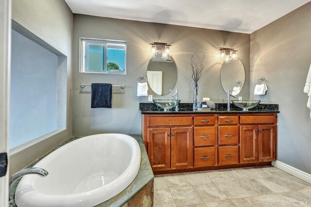 1130 W 9th St, Benicia, CA 94510 - bathroom with double vanity and a bathtub