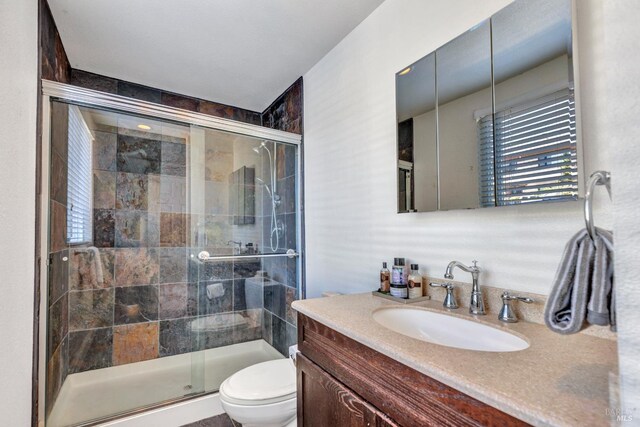 1130 W 9th St, Benicia, CA 94510 - bathroom featuring vanity and a shower stall