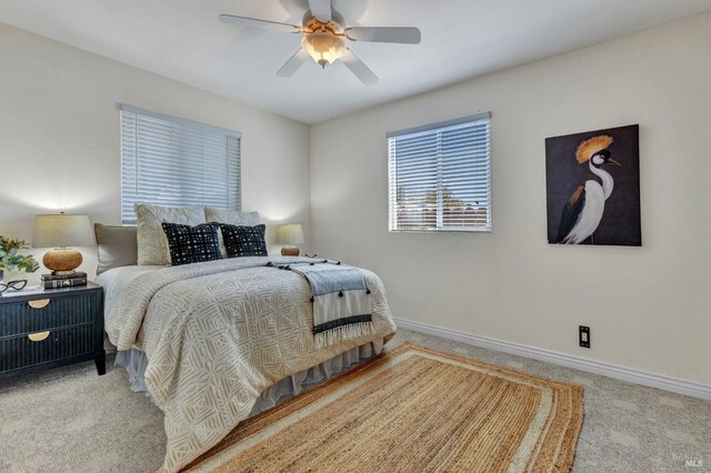 1130 W 9th St, Benicia, CA 94510 - bedroom with carpet and a ceiling fan