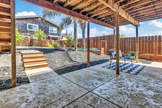 1130 W 9th St, Benicia, CA 94510 - fenced backyard featuring a patio area
