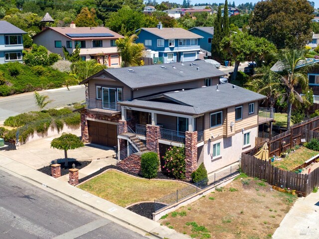 1130 W 9th St, Benicia, CA 94510 - aerial perspective of suburban area