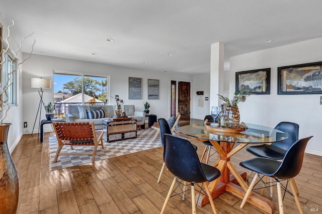 1130 W 9th St, Benicia, CA 94510 - dining room with hardwood / wood-style floors and recessed lighting