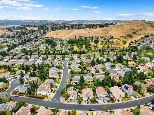479 Jasper Ct, Benicia, CA 94510 - aerial view of residential area with a mountain backdrop
