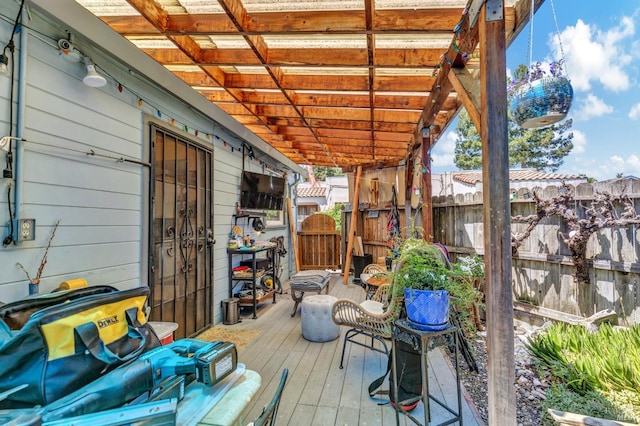 2720 Laurel St, Napa, CA 94558 - view of wooden deck