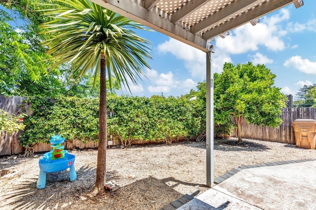 2720 Laurel St, Napa, CA 94558 - fenced backyard featuring a pergola