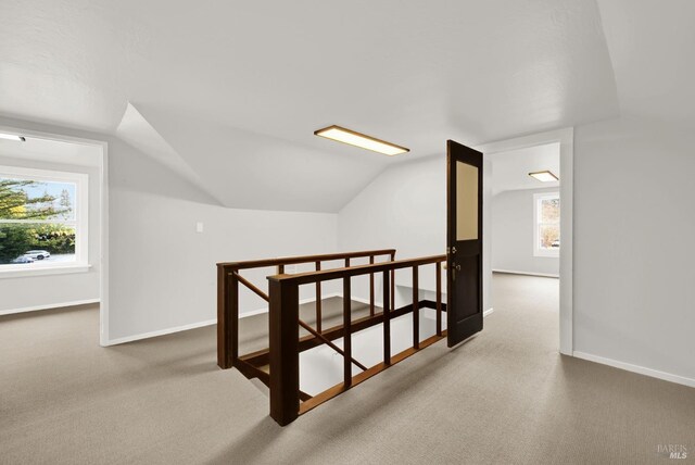 1763 2nd St, Napa, CA 94559 - additional living space with carpet flooring, lofted ceiling, and healthy amount of natural light