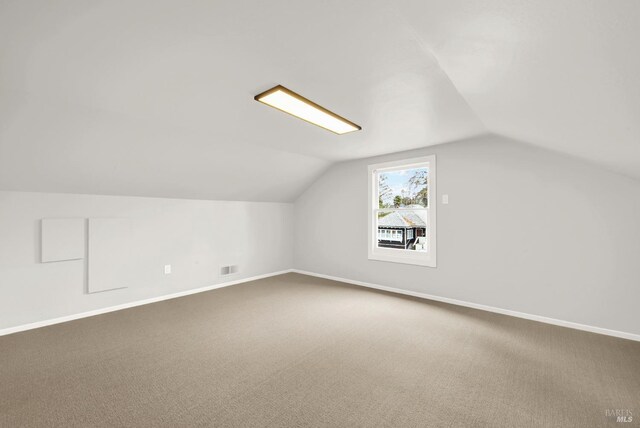 1763 2nd St, Napa, CA 94559 - additional living space with vaulted ceiling and carpet