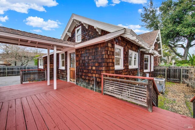 1763 2nd St, Napa, CA 94559 - deck with a fenced backyard