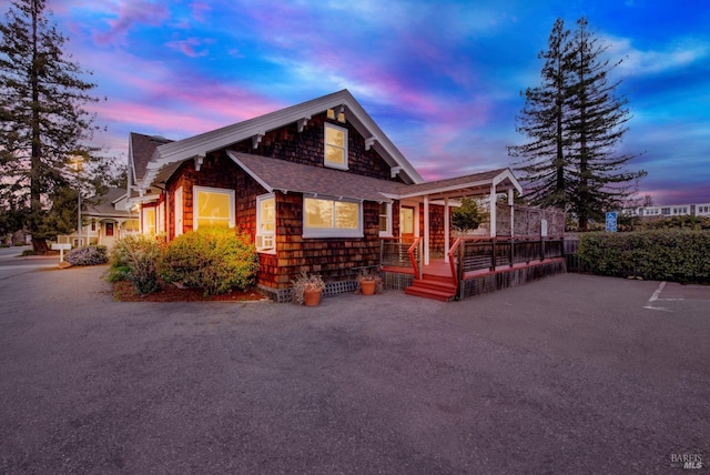 1763 2nd St, Napa, CA 94559 - view of front of house featuring a porch and roof with shingles