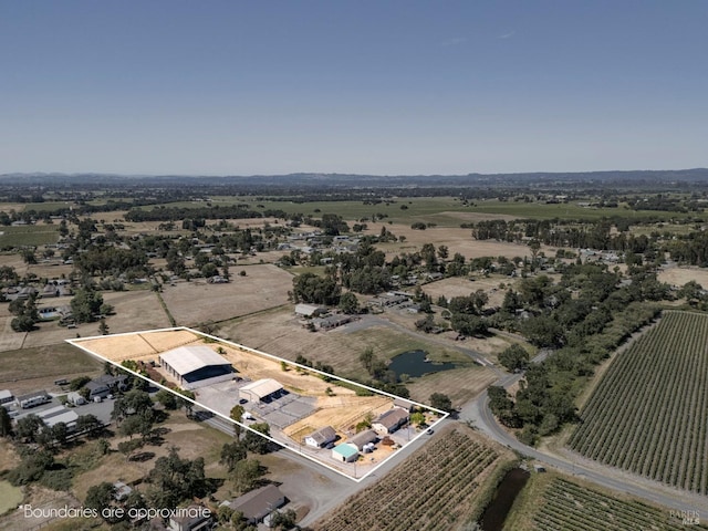 2290 Woolsey Rd, Fulton, CA 95439 - overview of rural landscape featuring property parcel outlined