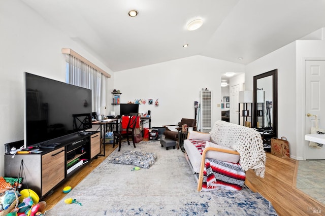 2290 Woolsey Rd, Fulton, CA 95439 - living area with wood finished floors and lofted ceiling