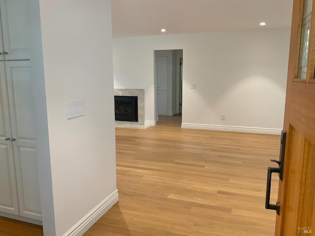164 Oak Island Dr, Santa Rosa, CA 95409 - corridor with light wood-style flooring and recessed lighting