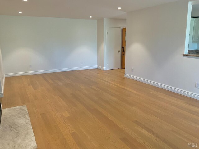164 Oak Island Dr, Santa Rosa, CA 95409 - empty room featuring light wood-style floors and recessed lighting