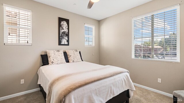 524 Chaparral Loop, Vacaville, CA 95688 - bedroom featuring carpet floors and ceiling fan