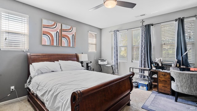 524 Chaparral Loop, Vacaville, CA 95688 - bedroom with carpet flooring, an office area, and ceiling fan