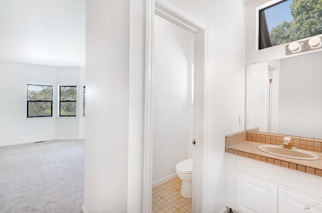 3604 Holly Ridge Dr, Santa Rosa, CA 95409 - bathroom with toilet and vanity