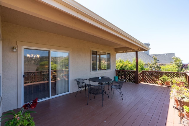 6327 Meadowridge Dr, Santa Rosa, CA 95409 - deck featuring outdoor dining space