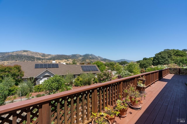 6327 Meadowridge Dr, Santa Rosa, CA 95409 - deck with a mountain view