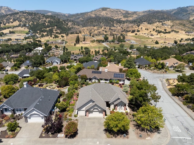 6327 Meadowridge Dr, Santa Rosa, CA 95409 - view from above of property featuring a mountainous background