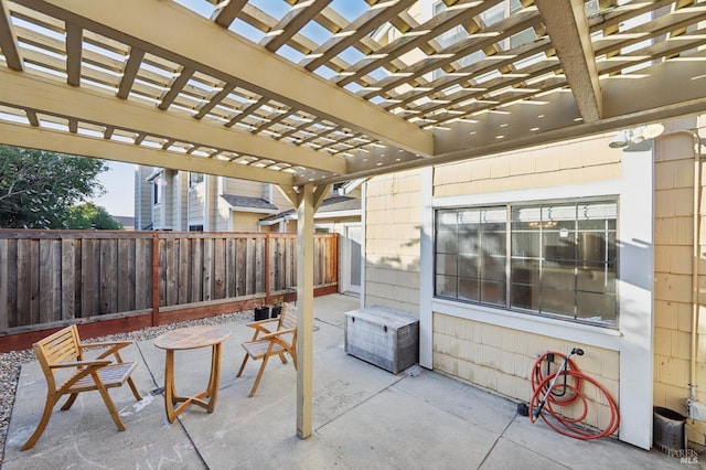 1255 Oak Ridge Ln, Pinole, CA 94564 - fenced backyard with a pergola and a patio area