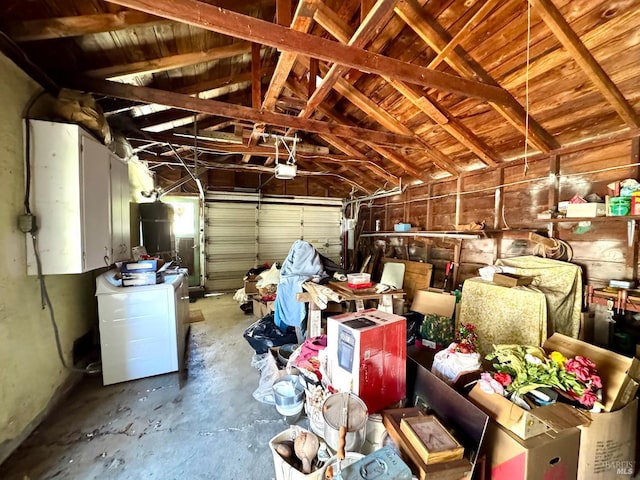 716 Mountain View Ave, Petaluma, CA 94952 - garage featuring washer / dryer and a garage door opener