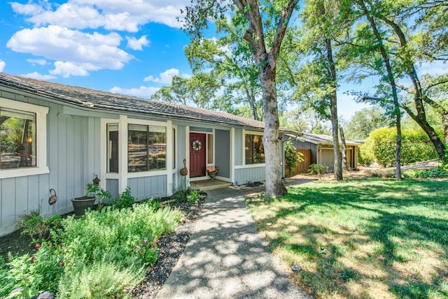 2588 King Edward Ct, El Dorado Hills, CA 95762 - single story home with a front yard and board and batten siding