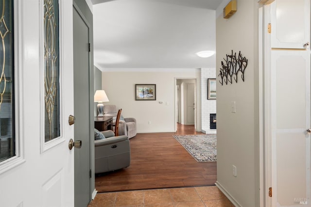 406 White Oak Dr, Santa Rosa, CA 95409 - corridor featuring baseboards and wood finished floors