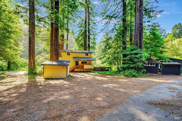 2685 Austin Creek Rd, Cazadero, CA 95421 - view of yard with a storage shed