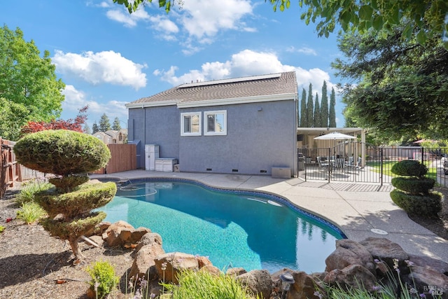 1105 Coulter Ct, Fairfield, CA 94533 - view of swimming pool with a patio area and a fenced backyard
