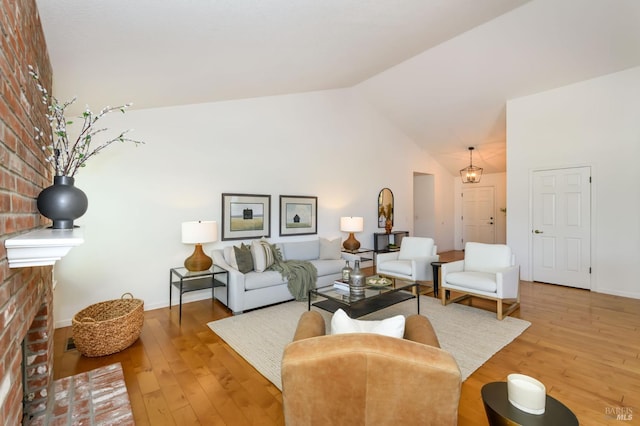 378 Miramonte Pl, Santa Rosa, CA 95409 - living area featuring hardwood / wood-style flooring and high vaulted ceiling