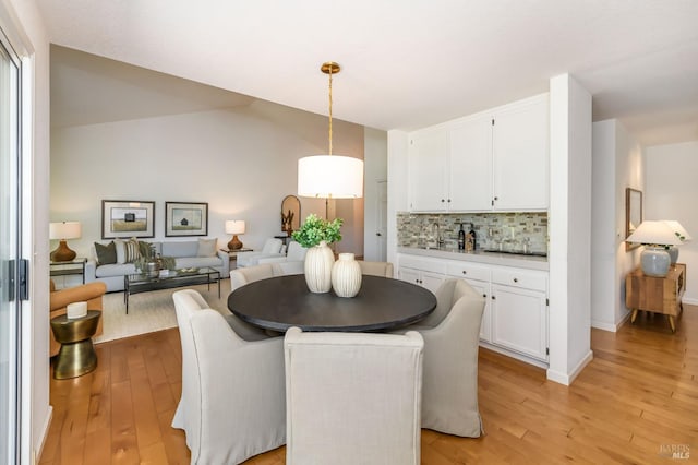 378 Miramonte Pl, Santa Rosa, CA 95409 - dining space with light wood-style floors and lofted ceiling